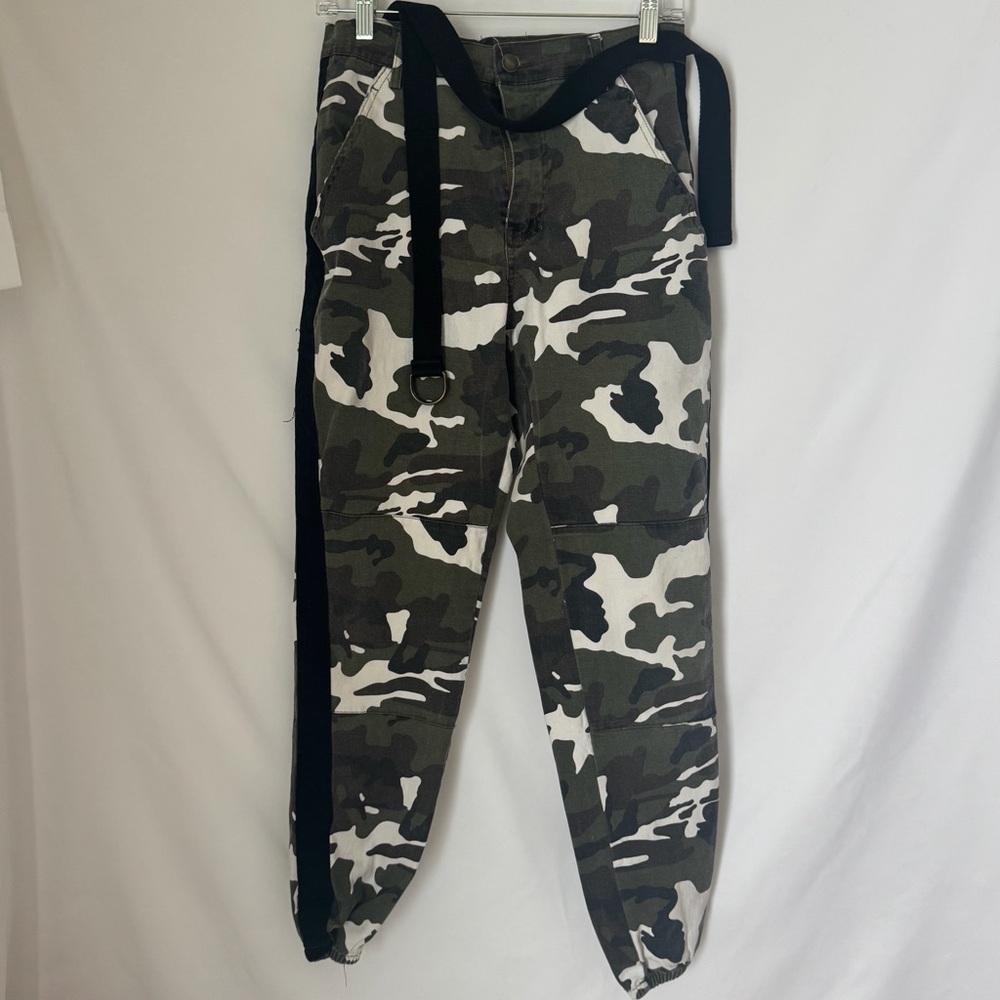 American Bazi Camouflage Cargo Pants with Black Trim